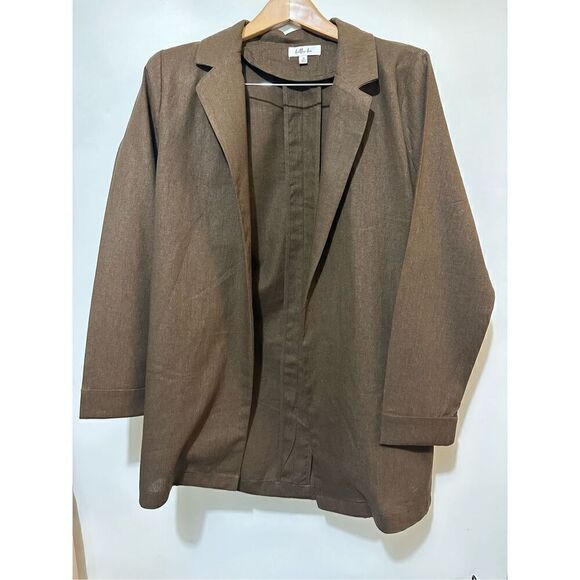Brown Linen Short Set - Picture 7 of 9